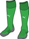 Гетры серо-зеленого цвета с логотипом | 5670617