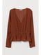 Блуза коричневая в горошок | 5667501