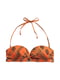 Купальный лиф оранжевый в принт | 4956078 | фото 2