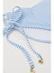 Купальные трусы бело-голубые в полоску | 5668501 | фото 2