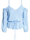 Блуза блакитна в смужку | 5632555 | фото 2