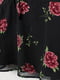 Блуза чорна з квітковим принтом | 5632622 | фото 2