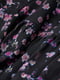 Платье черное с цветочным принтом | 5632676 | фото 3