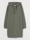 Сукня для вагітних кольору хакі з начосом | 5677951 | фото 5
