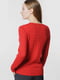 Пуловер червоний  | 5678932 | фото 3