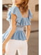 Блуза голубая | 5681063 | фото 4