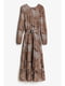 Сукня коричнева в принт | 5681863 | фото 6