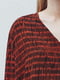 Блуза коричневая с принтом | 5233277 | фото 4