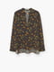 Блуза кольору бургунді з квітковим принтом | 5234291 | фото 6