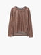 Блуза бронзового цвета декорированная | 5234637 | фото 5