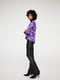 Блуза фіолетова з квітковим принтом | 5668872 | фото 2