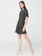 Платье А-силуэта черное с узором | 5669328 | фото 2