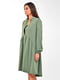 Платье-рубашка оливкового цвета | 5684042 | фото 3