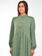 Платье-рубашка оливкового цвета | 5684042 | фото 5