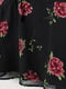 Чорна Блуза з квітковим принтом | 5680557 | фото 2