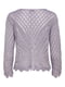 Пуловер бузкового кольору з візерунком | 5687581 | фото 2