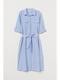 Сукня блакитна в смужку | 5689740