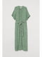 Платье зеленое в принт | 5690047