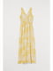 Сукня жовта в принт | 5690161