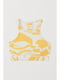 Бюстгальтер купальний жовтий з малюнком | 5690559