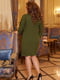 Сукня кольору хакі | 5691108 | фото 3