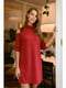 Платье-свитер бордовое | 5691270