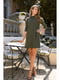 Платье-свитер оливкового цвета | 5691272 | фото 2