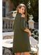 Сукня-светр оливкового кольору | 5691272 | фото 3