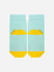 Шкарпетки ментолового кольору з принтом | 5693617 | фото 2