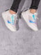 Кроссовки белые с контрастными вставками | 5643125 | фото 2
