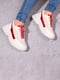 Кросівки біло-червоні | 5643213 | фото 2