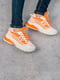 Кроссовки бело-оранжевые | 5643338 | фото 3