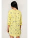 Блуза желтая с цветочным принтом | 5699702 | фото 2