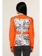 Куртка помаранчева з принтом | 5699862 | фото 2