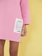 Платье розового цвета с логотипом | 5701481 | фото 4