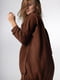 Платье коричневого цвета с анималистическим принтом | 5701504 | фото 2