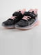 Кросівки чорно-рожеві з принтом | 5645565