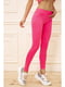 Легінси спортивні рожевого кольору | 5703809 | фото 3