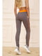Легінси спортивні сіро-морквяного кольору | 5703825 | фото 4