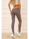 Легінси спортивні сіро-морквяного кольору | 5703827 | фото 4