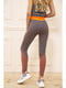 Легінси спортивні сіро-морквяного кольору | 5703829 | фото 4