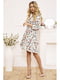 Сукня молочного кольору з квітковим принтом | 5703858 | фото 2