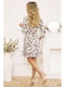 Платье молочного цвета с цветочным принтом | 5703858 | фото 4