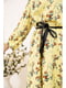Платье желтое с цветочным принтом | 5703867 | фото 4
