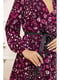 Сукня сливового кольору з квітковим принтом | 5703873 | фото 5