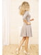 Сукня кольору пудри з квітковою вишивкою | 5703891 | фото 3