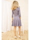 Сукня бузкового кольору з квітковою вишивкою | 5703892 | фото 4