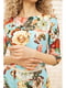 Сукня бірюзового кольору з квітковим принтом | 5703919 | фото 5