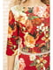 Сукня бордова з квітковим принтом | 5703920 | фото 4