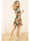 Сукня зеленого кольору з квітковим принтом | 5703922 | фото 4